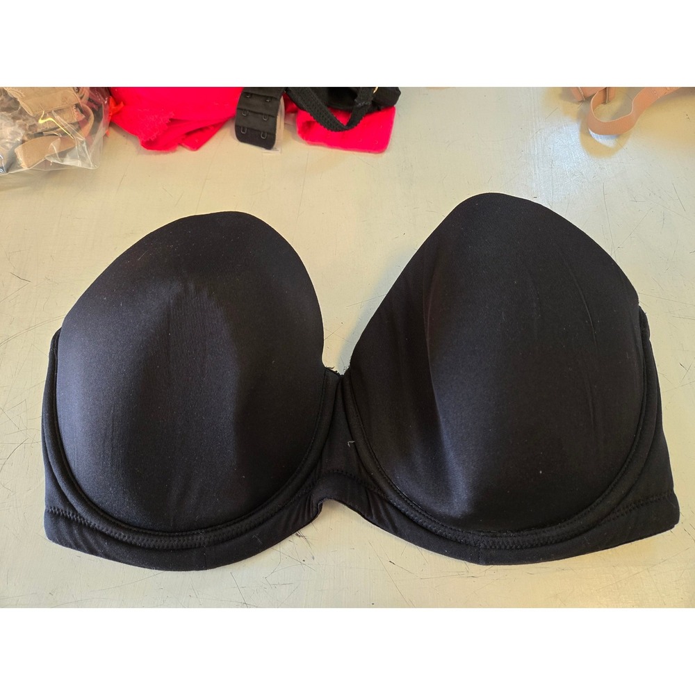 Wacoal 34G Black Strapless Bra Underwire